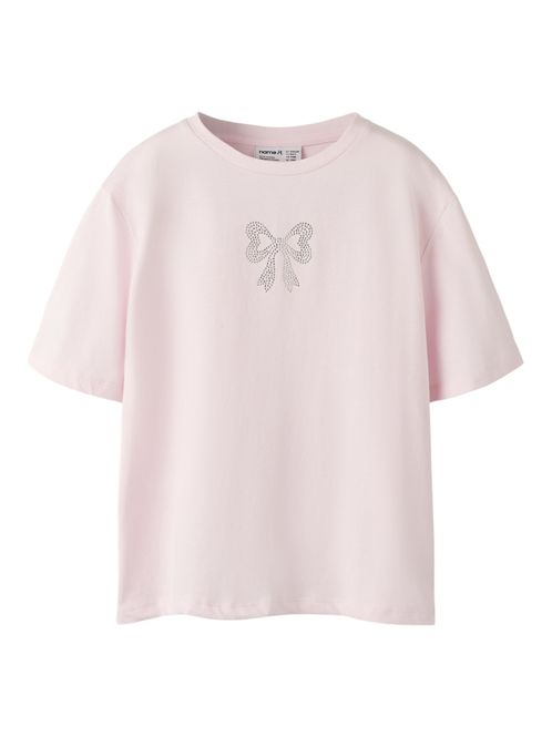 Hovedbilde Nkflanica rosa t-skjorte med sløyfe