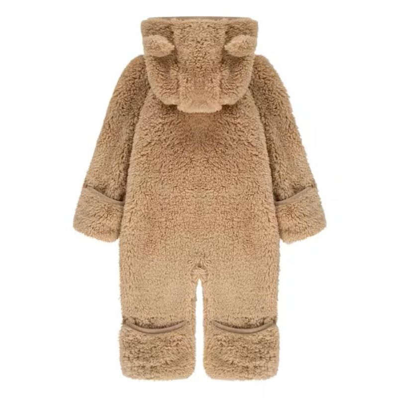 Lysebrun sherpa teddydress