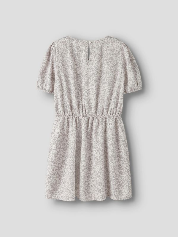 Nkffany offwhite kjole med dus lilla blomster