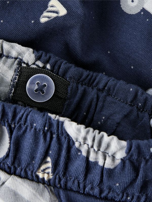 Nmmhector mørkeblå shorts med anleggsmaskiner