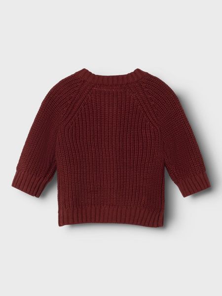 Lil'Atelier, Nbfemlen rustrød strikket cardigan