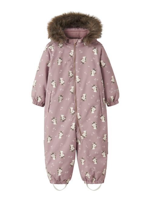 Hovedbilde Nmfsnow10 gammelrosa vinterdress m/enhjørninger