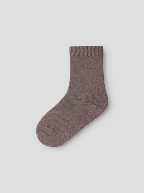 Nmfwak gammelrosa/offwhite 4-pk ullsokker