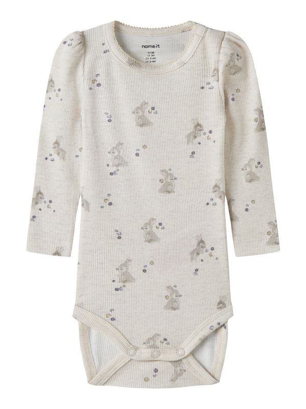 Nbfdiakab beige melert body med kaniner