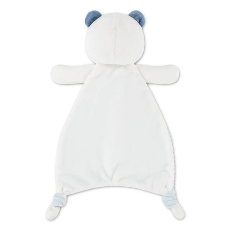 Plush lovey blå bamse koseklut