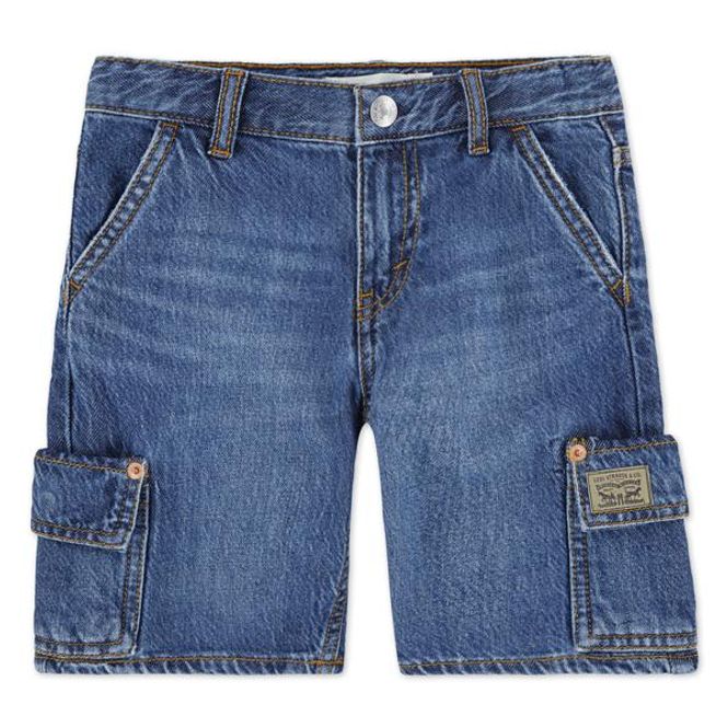 Hovedbilde Relaxed mellomblå cargo jeansshorts