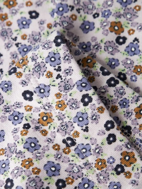 Nmftuline dus grålilla legging med blomster