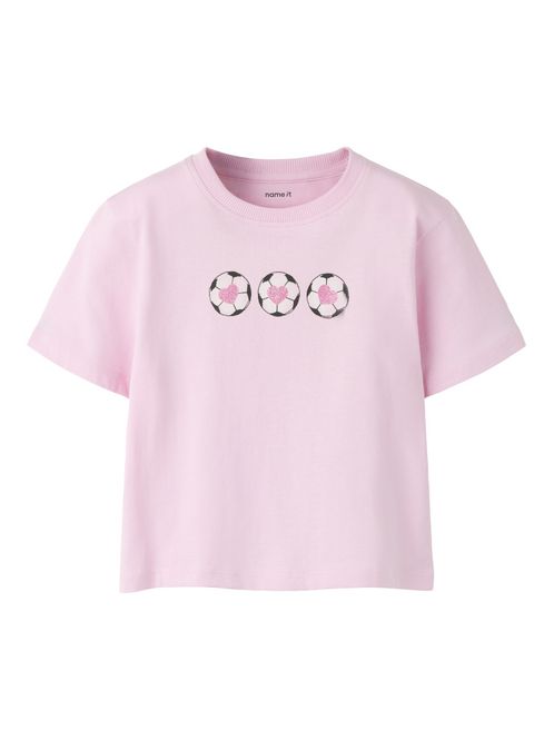 Hovedbilde Nmfhinny rosa t-skjorte med fotball print