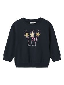 Hovedbilde Name it, Nmfvalona m&oslash;rkebl&aring; genser m/stjerner