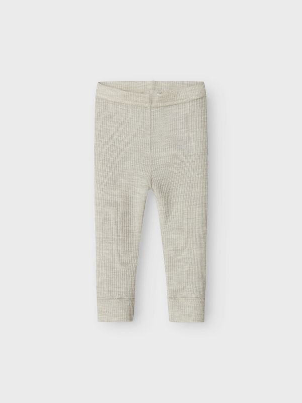 Nbnwax lys gråbeige ullstilongs
