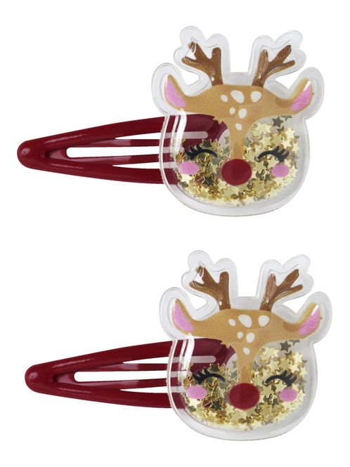 Hovedbilde Nmfrifetti 2pack hårspenner m/reinsdyr 