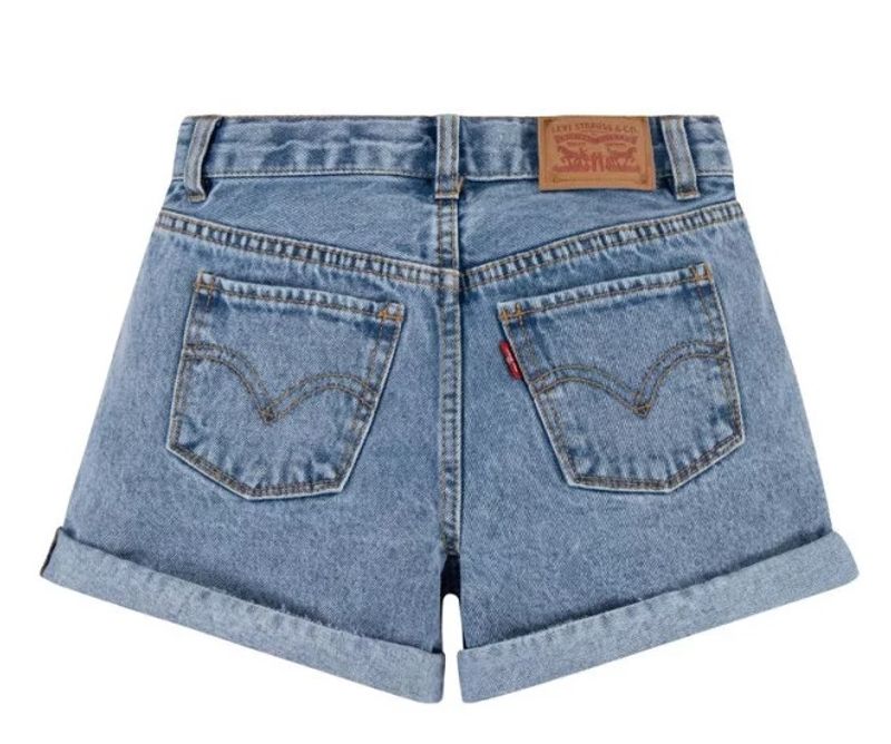 Levi's mellomblå mom shorts
