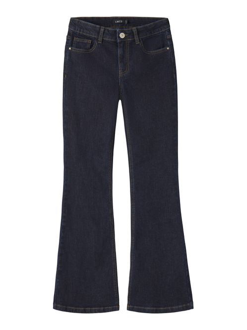 Hovedbilde Nlfblibling mørkeblå flared jeans m/dekorative ...