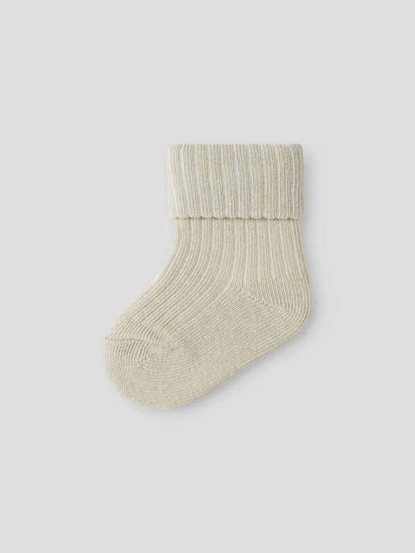 Nbfnobba beige babysokker
