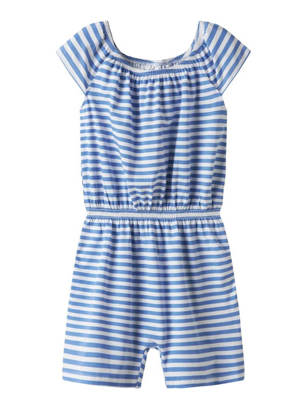 Nkfjoane  hvit og kongeblå stripete playsuit 