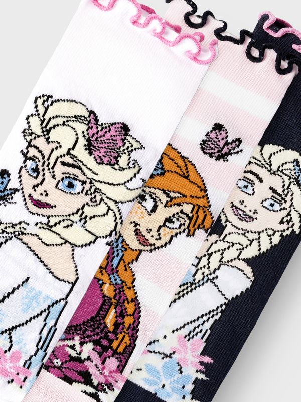 Nmfmesa 3 pk sokker med Elsa og Anna fra Frozen 