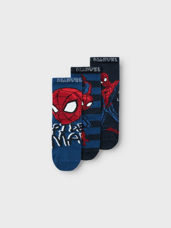 Nmmmaki 3-Pk sokker m/ Spider-Man motiv