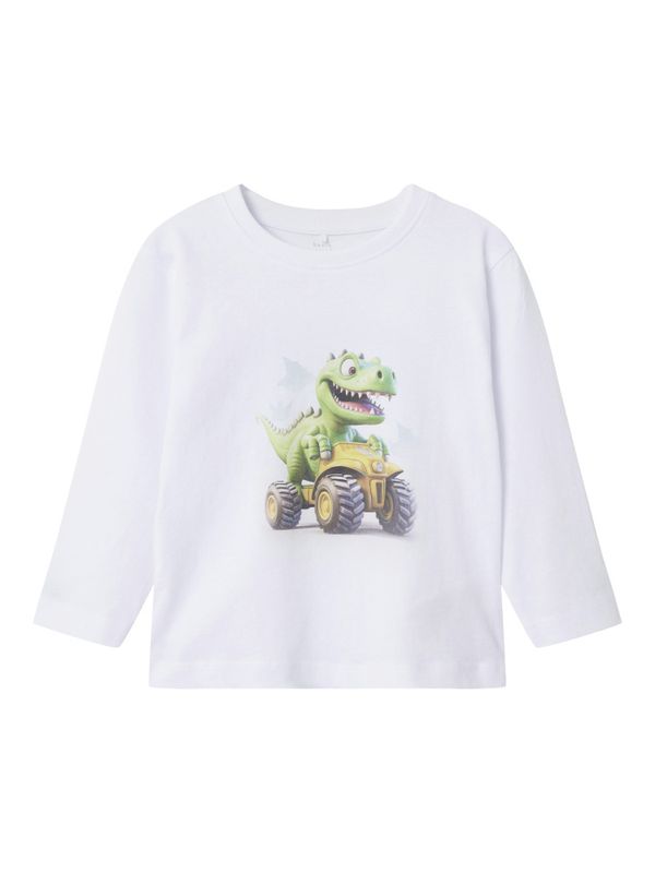 Name it, Nmmvoto hvit genser m/dinosaur