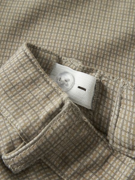 Name it, Nkmsilas beige penbukse med sm&aring;rutete m&oslash;nster