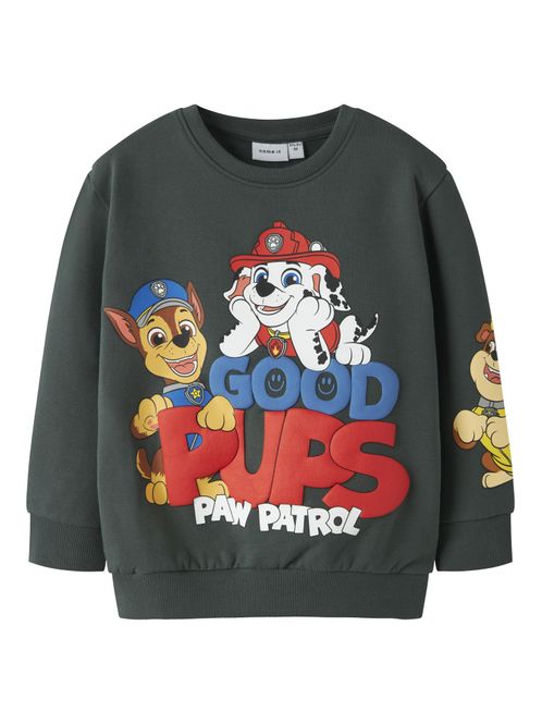 Hovedbilde Nmmjeep mørkegrønn genser med Paw Patrol