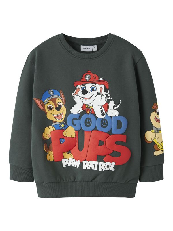 Nmmjeep mørkegrønn genser med Paw Patrol
