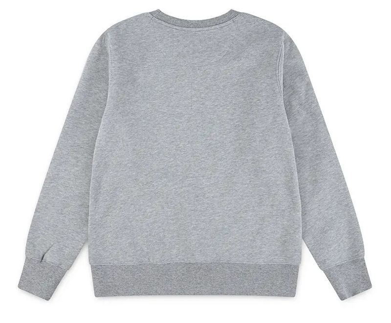 Levi's gråmelert monogram crew genser