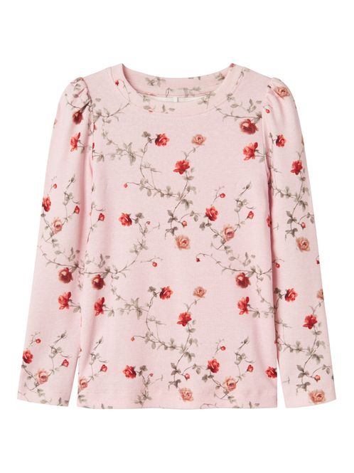 Hovedbilde Nmfherosa rosa genser med blomster