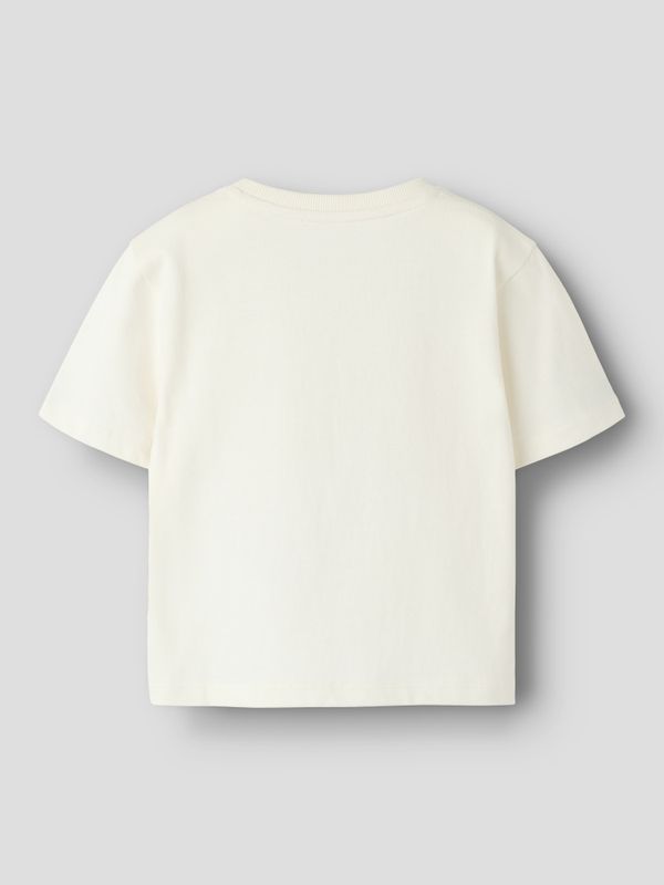 Nmfhinny offwhite t-skjorte med fotball print