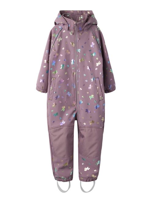Hovedbilde Nmfalfa08 lillarosa softshelldress m/enhjørninger ...