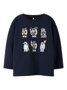 Hovedbilde Name it, Nmmronni m&oslash;rkebl&aring; tynn genser ...