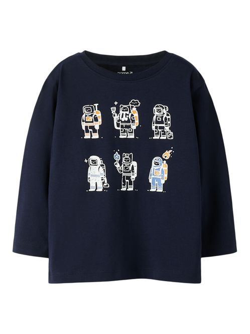 Hovedbilde Nmmronni mørkeblå tynn genser m/Brannmenn