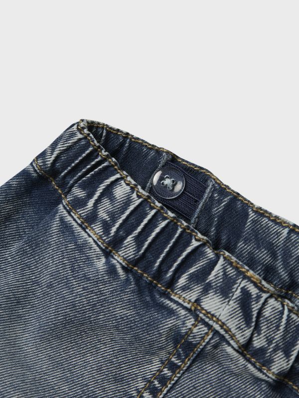 Nbmben mellomblå baggy cargo jeans