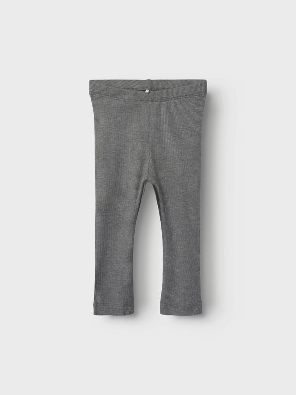 Nbmkab grå ribbet legging