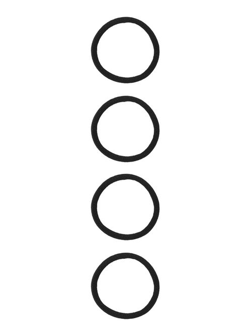 Hovedbilde Nkfriga 4pk hårstrikker i svart m/glitter