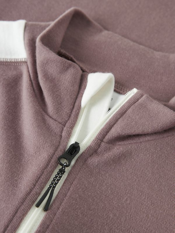 Nkfwillo gammelrosa/offwhite ullgenser m/ glidelås 