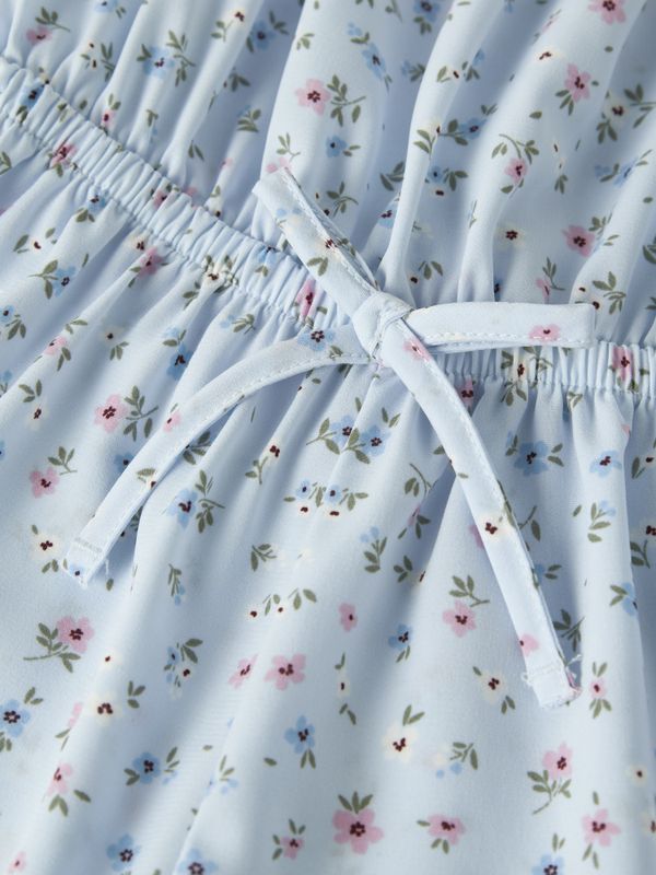 Nmfvinaya lyseblå playsuit med blomster