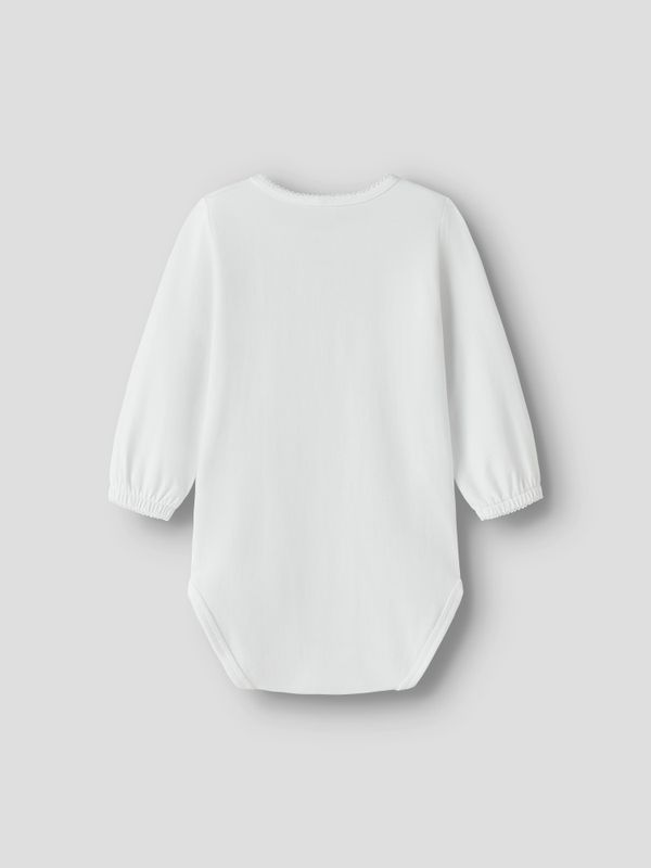 Nbffafrun hvit langermet body 