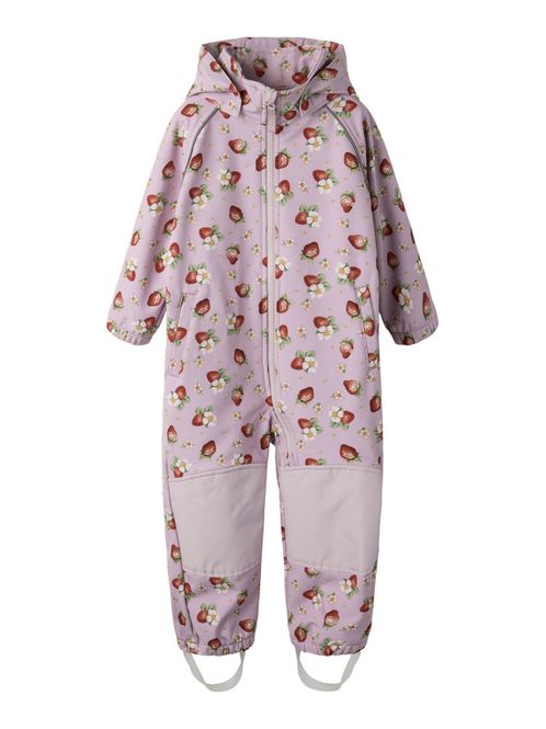 Hovedbilde Nmfalfa08 rosalilla softshelldress m/jordbær