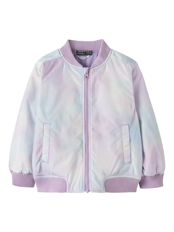 Nmfmariska lys lilla flerfarget bomber jakke