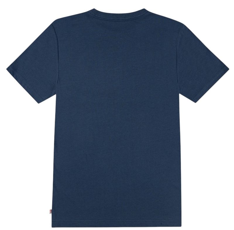 Levi's, gråblå t-skjorte med brun batwinglogo