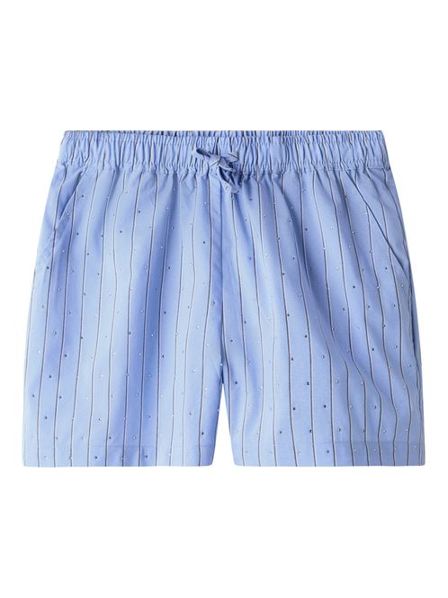 Hovedbilde Nkfjianna blå stripete shorts med bling