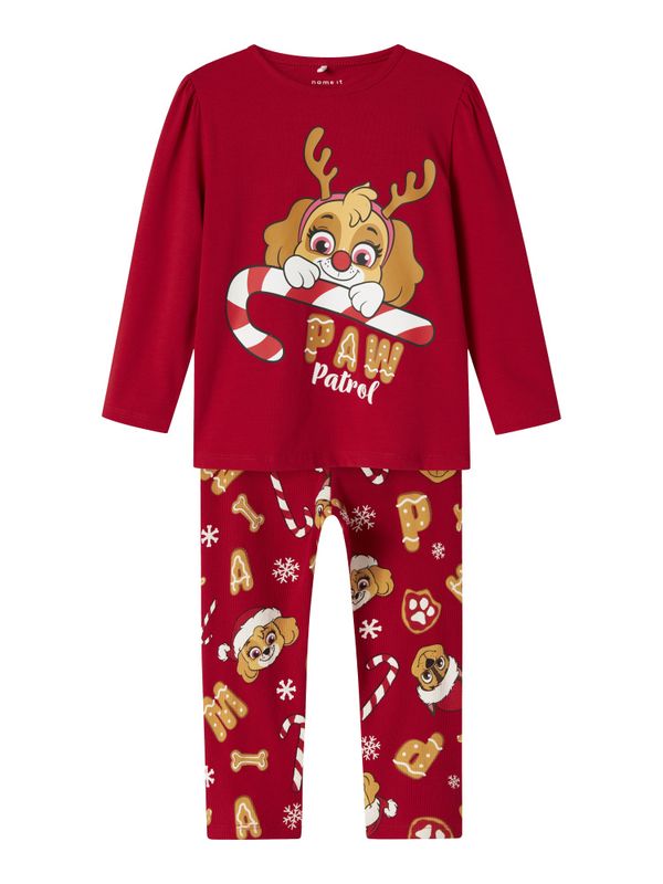 Nmfsarba rød Paw Patrol julepysj m/Skye