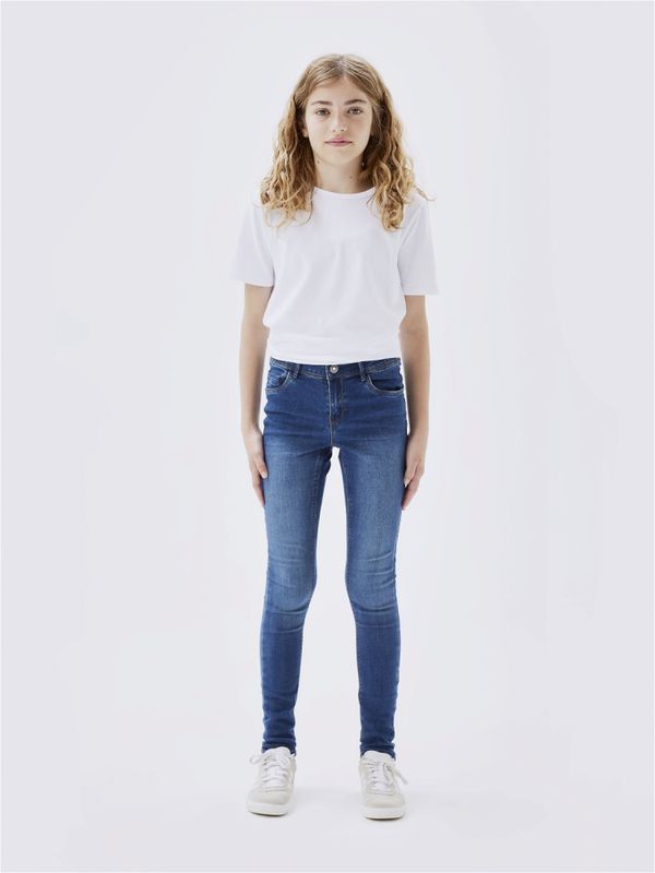 Name it, Nkfpolly mellomblå skinny jeans