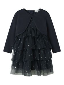 Hovedbilde Name it, Nmfrasille m&oslash;rkebl&aring; prikkete kjole+ ...