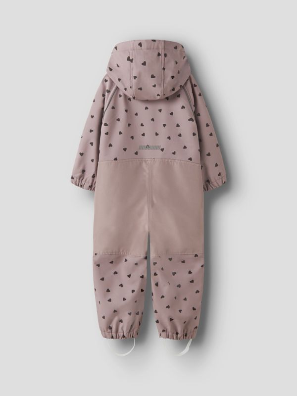Nmfalfa08 gammelrosa softshelldress m/hjerter