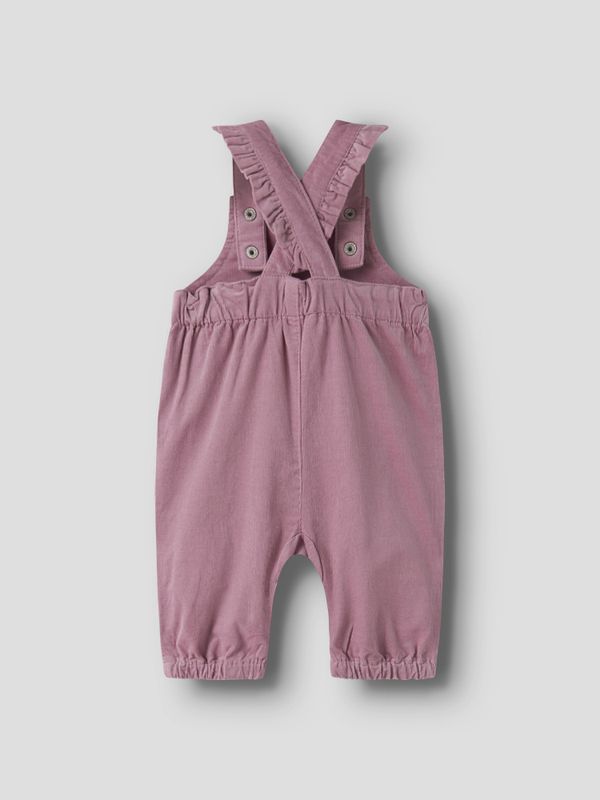 Nbfelin mørkerosa cord overall