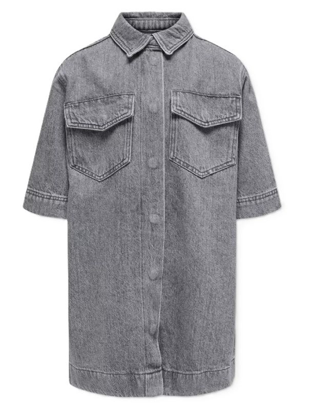 Kogsophie grå oversized denimkjole