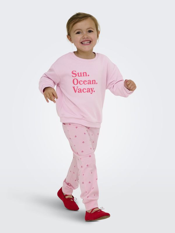 Kmgsummer rosa genser med skrift