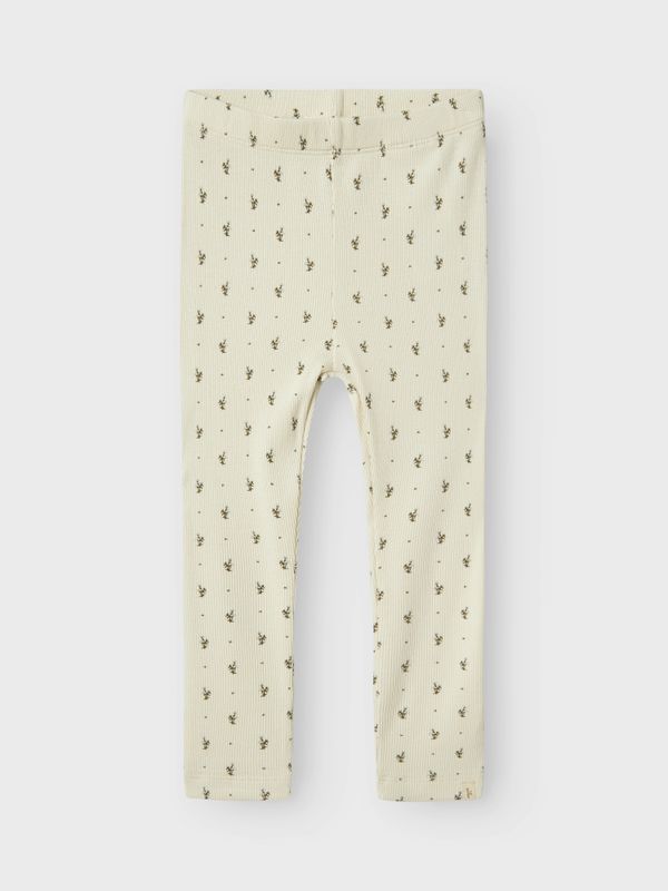Lil'Atelier, Nmfgago lys beige legging med blomster