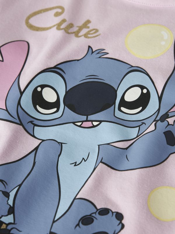 Nmffuba rosa Stitch t-skjorte